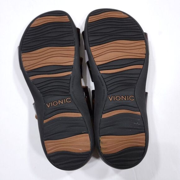 Vionic Paros 342 Slingback Orthopedic Sandals Brown Women's Size 7 tvw4702 - Picture 9 of 9